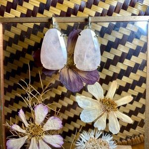 Kendra Scott Kristina Earrings in Gold and Rose Quartz